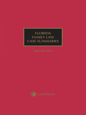 cover image of Florida Family Law Case Summaries